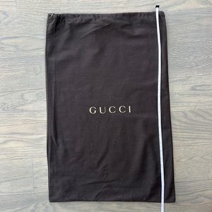 24.5 x 16 inch draw string Gucci purse duster bag travel bag shoe
